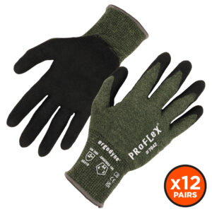 ProFlex 7042 Nitrile Coated Cut-Resistant Gloves - ANSI/ISEA 105-2016 A4, EN 388: 4X41D, 18g, Heat Resistant